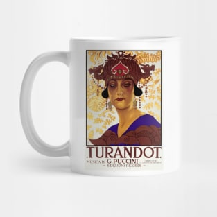 Vintage Poster for the Puccini Opera, Turandot Mug